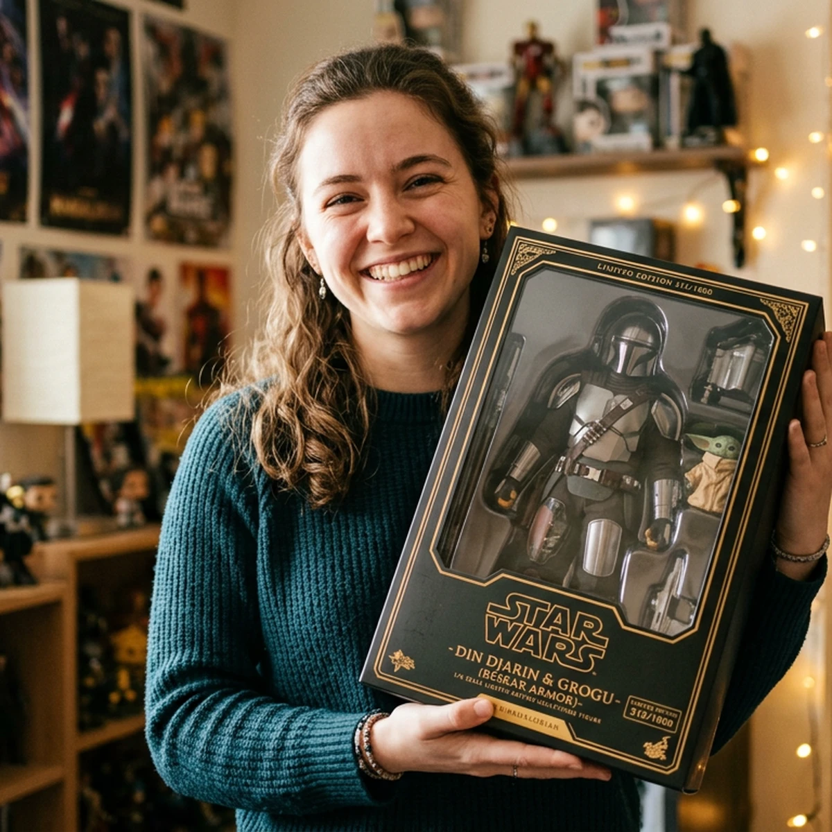 Fan holding collectible